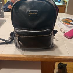 Pleather Baby Diaper Backpack 