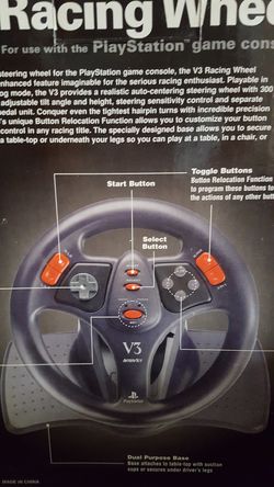 V3 racing wheels sony PlayStation. NEW.