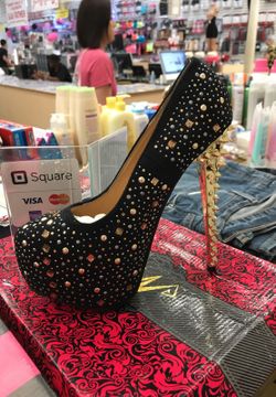 Ladies studded heels