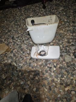 toilet tanks  complete with lid, guts, and tank seals with new hardware.