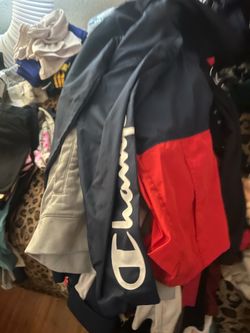 Used bag of youth boy clothing