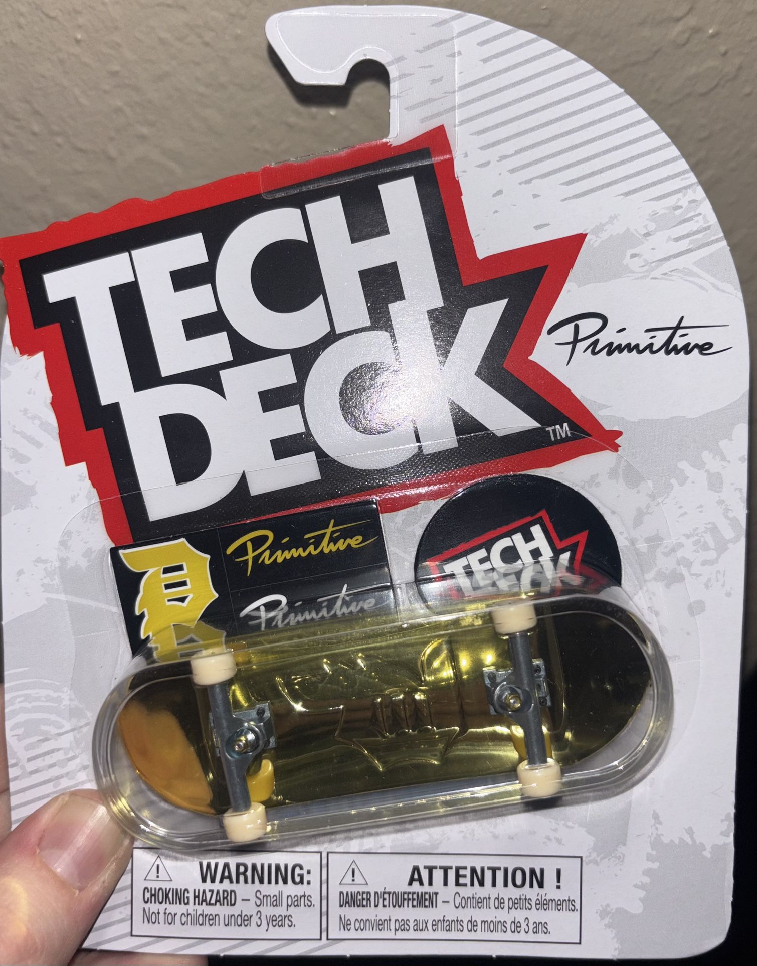 Tech Deck ULTRA RARE CHASE Primitive Solid Gold Fingerboard  
