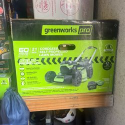 60V 21" Cordless Battery Push Lawn Mower w/ 5.0Ah Battery & Charger  