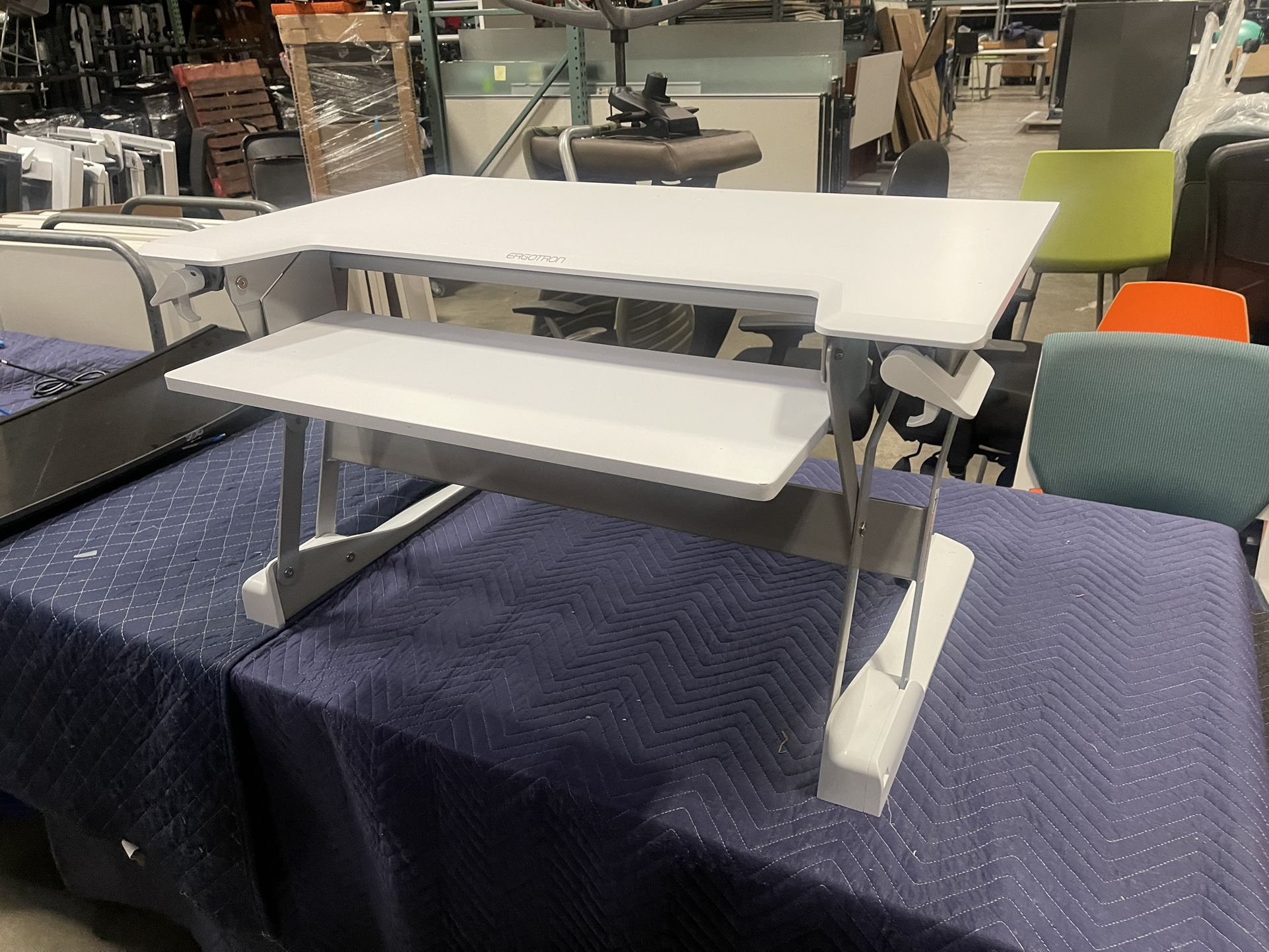 Ergotron Desk Converter! We Also Monitor Arms, Standing Desks, And