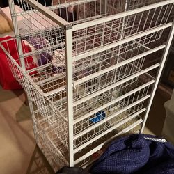 4drawer Metal Storage Bin X2