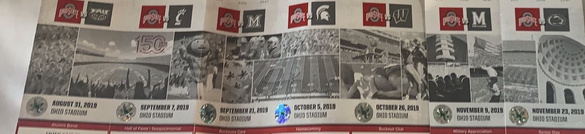 2019 Ohio State Tickets No ID Student ID required