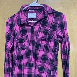Women’s Flannel Pink & Black 
