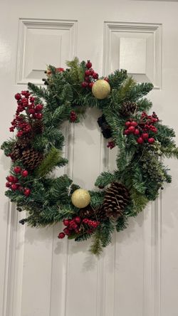 Door Wreath Christmas Decoration Large