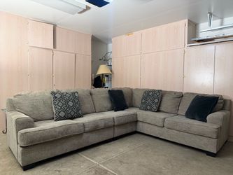 Large gray sectional- free delivery