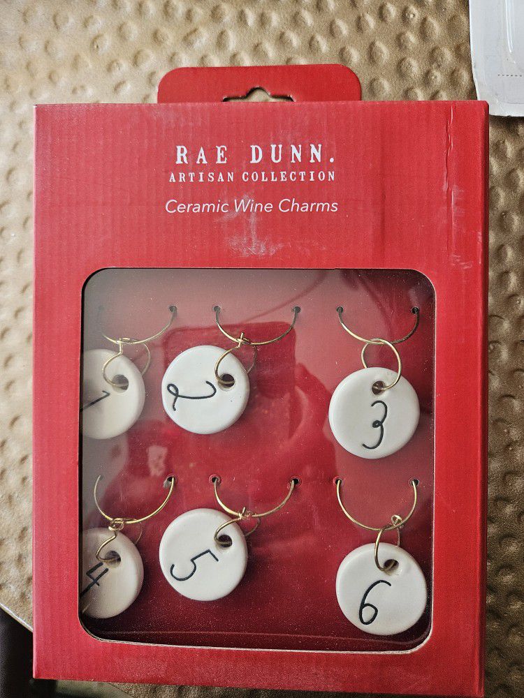 New Rae Dunn Wine Markers. Each Set