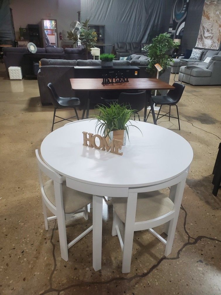 Mid-century Modern Style Round Dining Set) New)