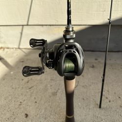 Acehawk Double  C602 Fishing Rod Fast Action UL/L Tips Carbon  Fishing rod 2 sections and TSURINOYA 135g Bait Finesse Low Profile Baitcast Reel 