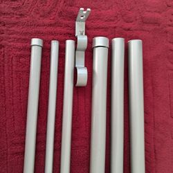 Telescoping Double Curtain Rod, adjustable from 85-Inch to 120-Inch,