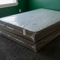 New FULL Size Mattress regular With Box Spring Set Colchones Nuevos Matrimoniales 