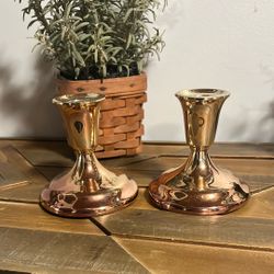 Pair Console Candlestick Holders