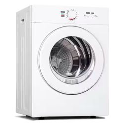 1.8 cu. ft. Vented Front Load Electric Laundry Dryer, Compact Portable Dryer in White with Multiple Drying Modes