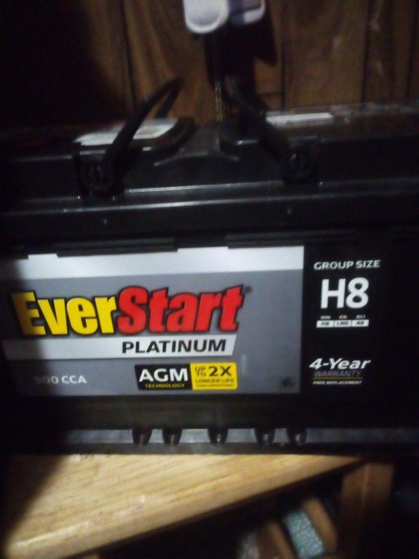 Ever Start Platinum AGM H8 Battery 900 Cold Crank Amps