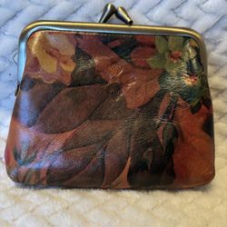 Patricia Nash Leather Floral Coin Purse