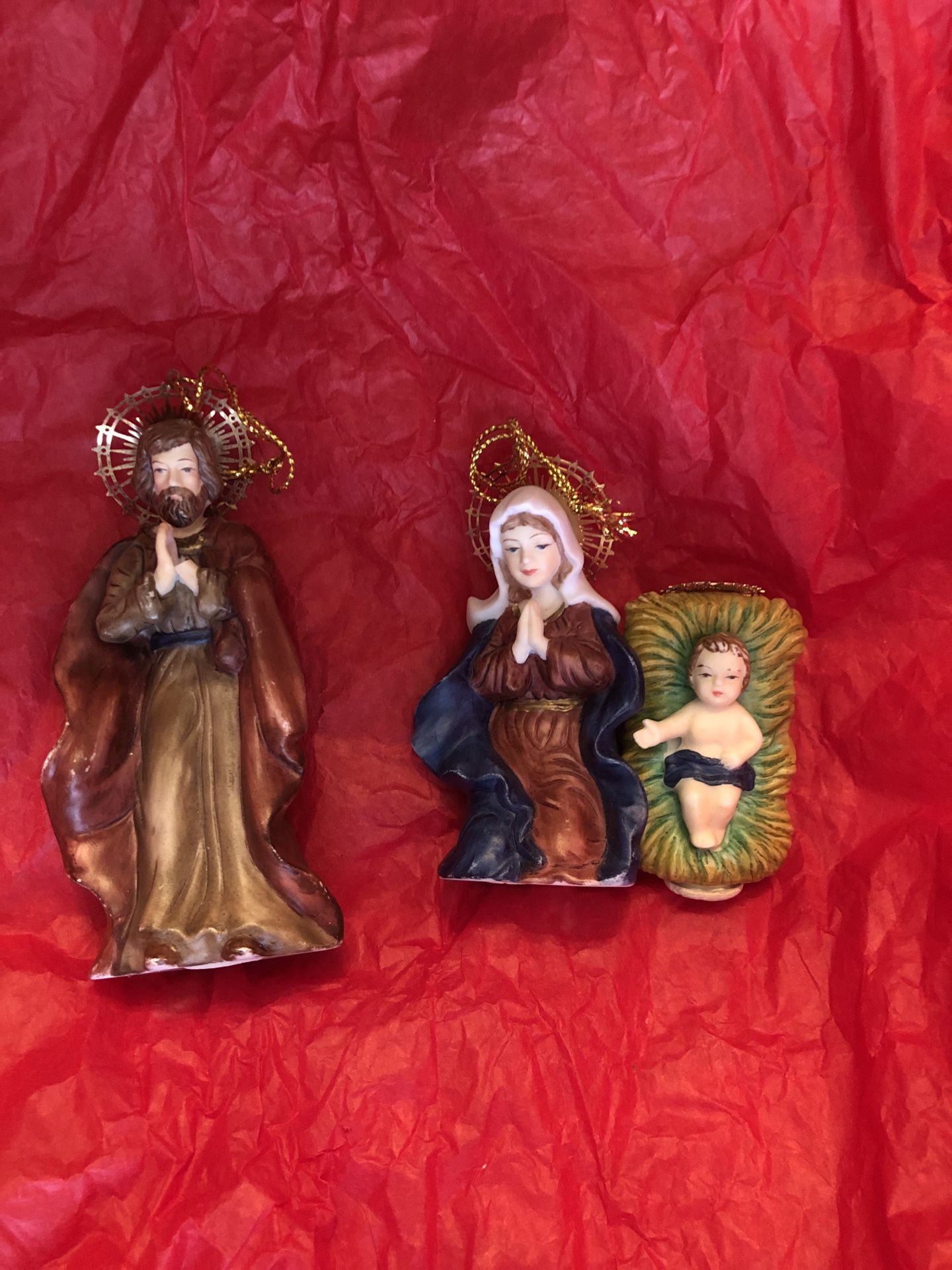 Nativity Set ceramic Ornament