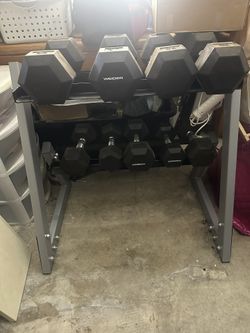 Dumbbell Sets with Rack for Home Gym, Hand