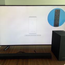 Samsung 55” 4K Smart TV + Soundbar + Subwoofer – Complete Home Setup 