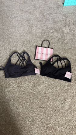 Victorias secret sports bras NEW with tags size small black bra grey bra
