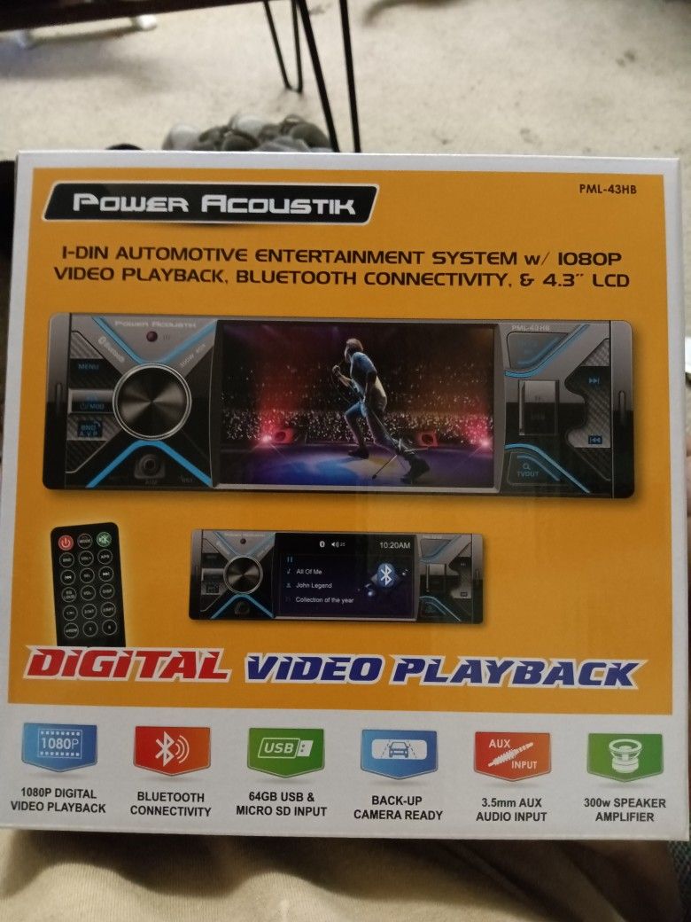 Power Acoustik Bluetooth Car Stereo Brand New In The Box