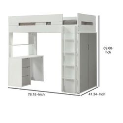Kid Bunk Bed With Desk And Closet