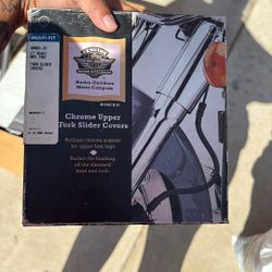 Chrome Upper Fork Slider Covers Harley 