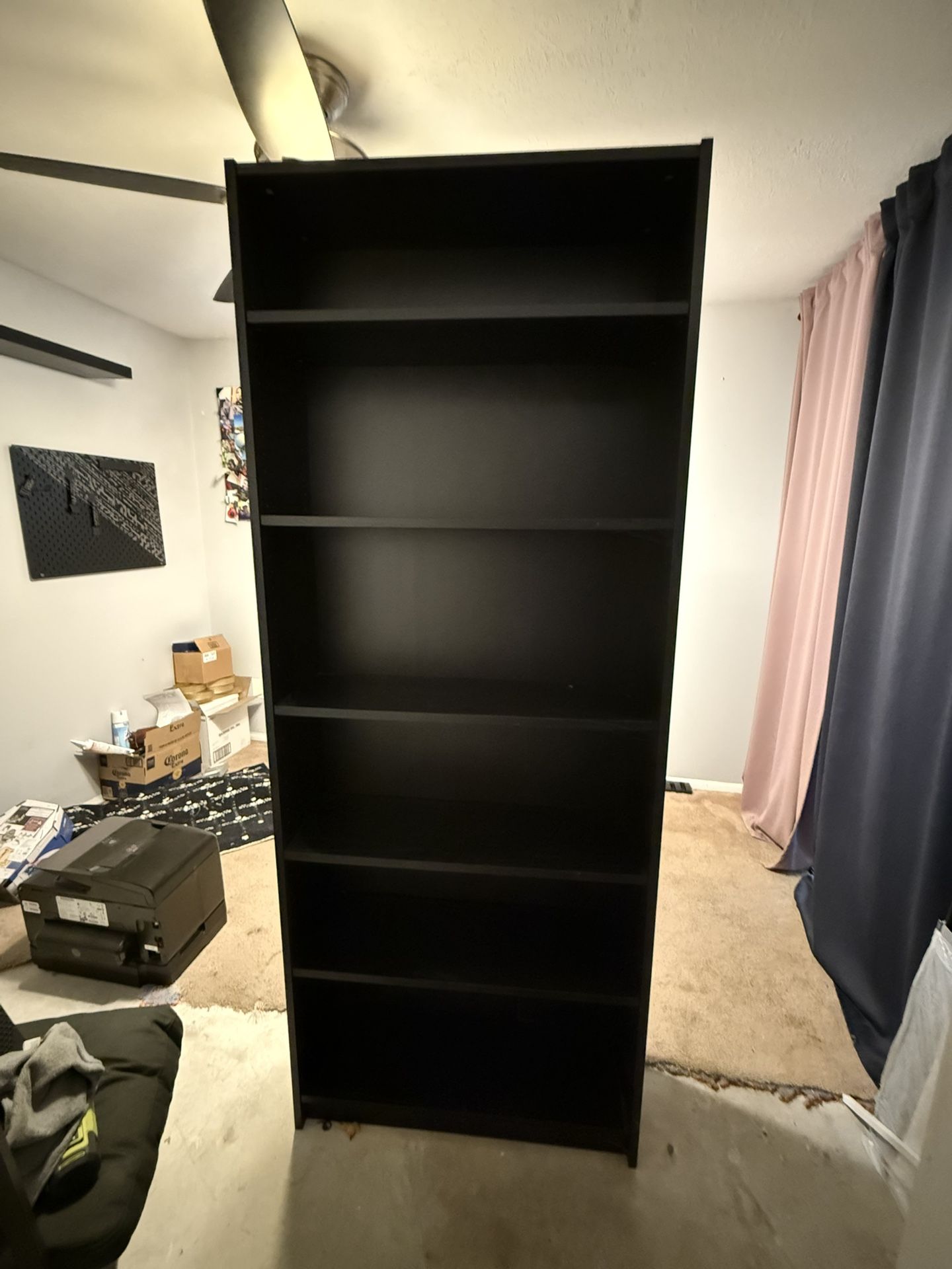IKEA. BILLY Bookcase, black oak.