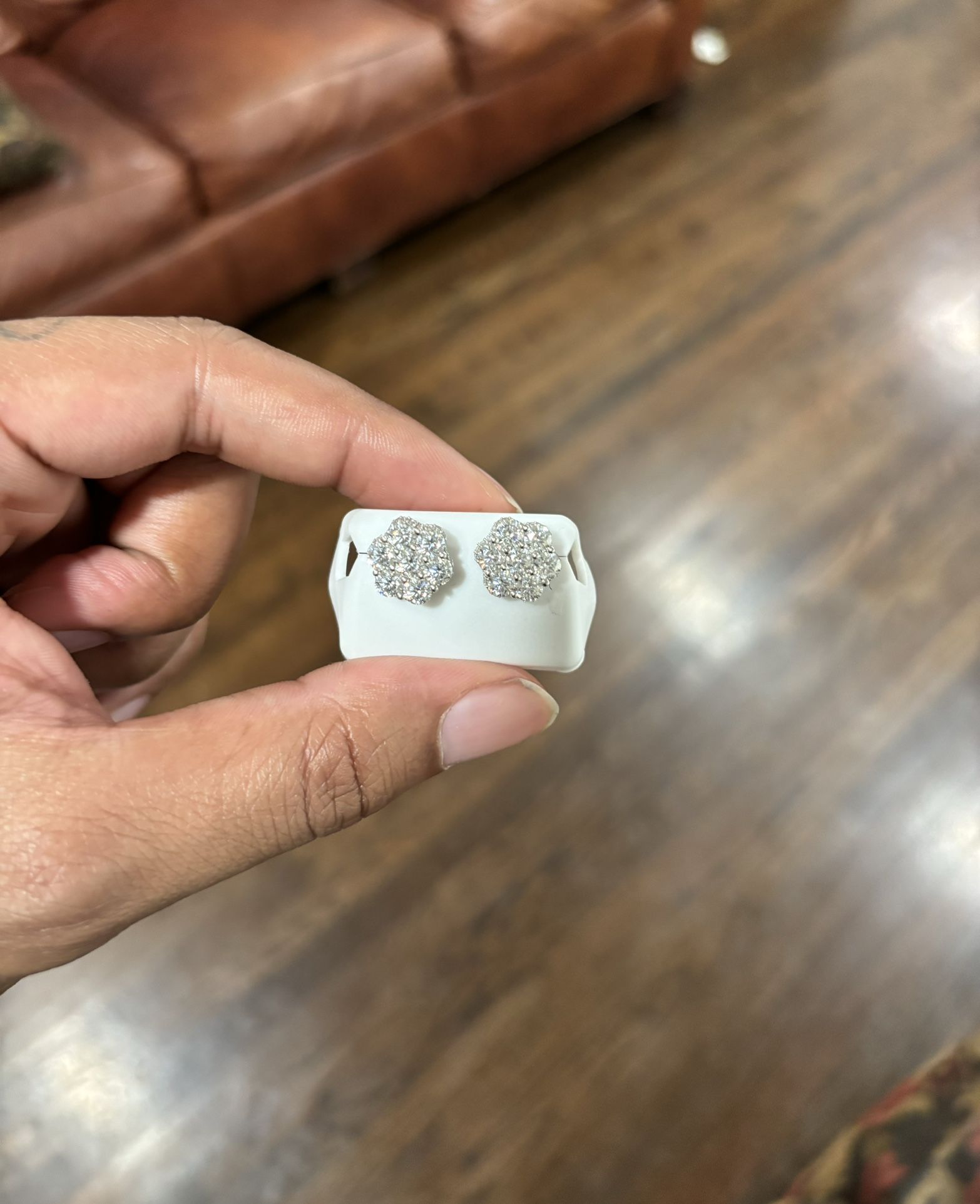 Vvs Clarity Cluster Earrings