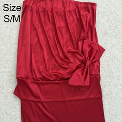 Women Summer Red dress Size S/M Teenager