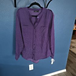 Apt 9 Purple Blouse 