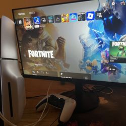 Ps5 1tb Disc Edition/w 120hz Monitor