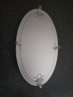 Vanity Mirror Tray & Wooden Goose Tray w handles