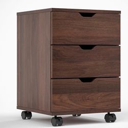 3-Drawer Mobile Pedestal Cabinet on Wheels