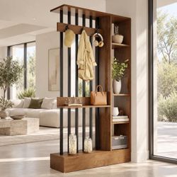 71" Wall Wood Room Divider