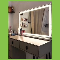LED lighted vanity mirror – open box, like new.