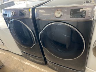 Samsung commercial capacity front loader washer and dryer set  -free delivery