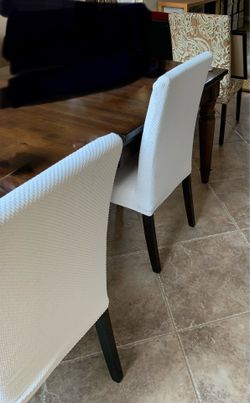 Set of 6 upholstered dining chairs