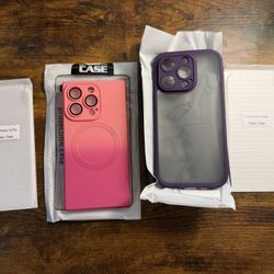 iPhone 14 Pro Cases – New w/ Screen Protectors (2 Styles)