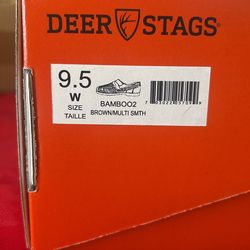 Deer Stags Dark Brown Leather