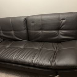 Leather Futon Couch