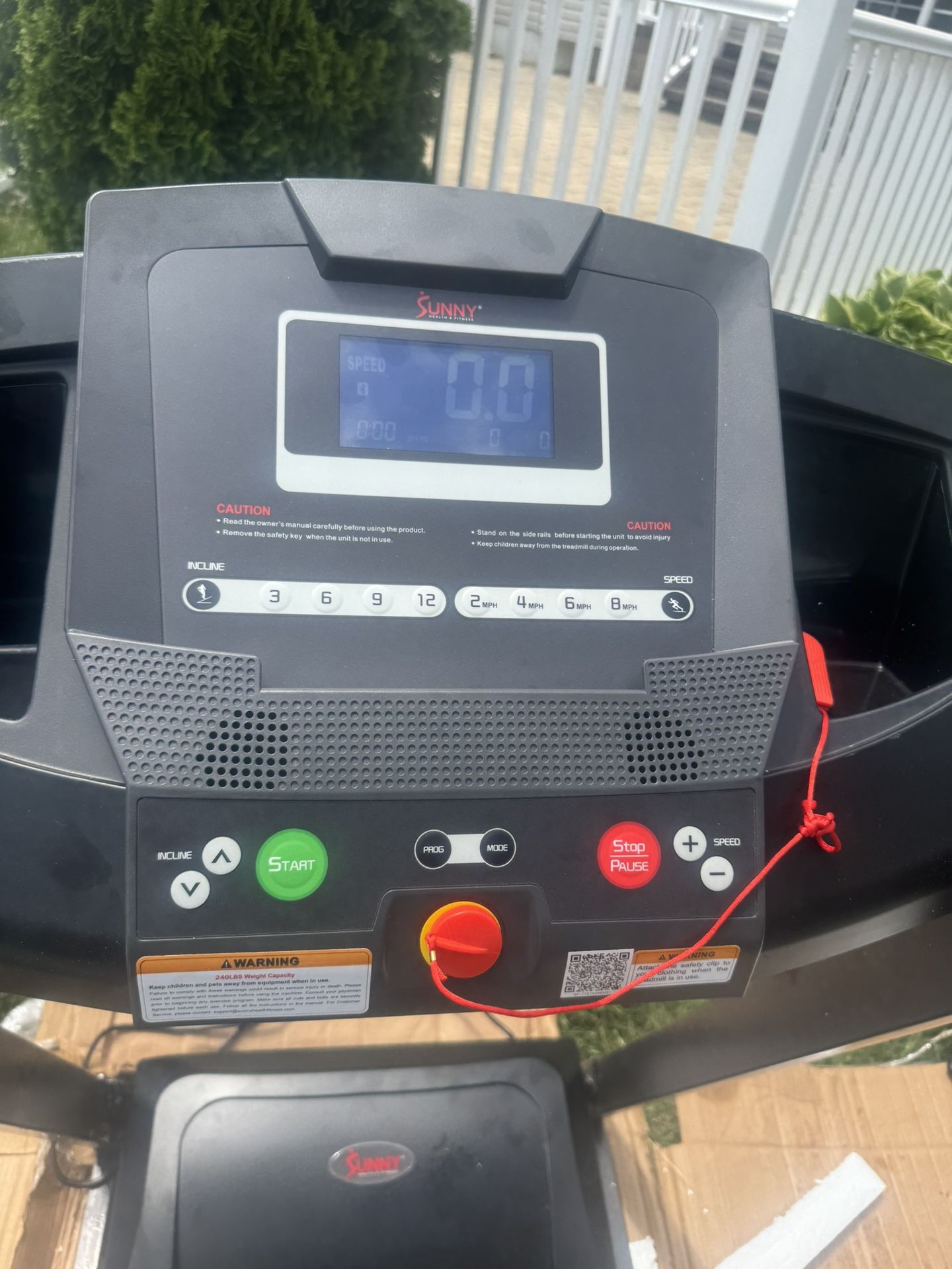 Sunny Health and fitness premium foldable Treadmill