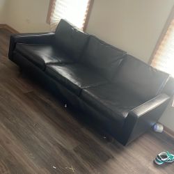 Black Leather Couch