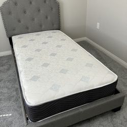 Twin Size Bed Frame With Mattress