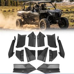 Fender Flares from Kemimoto - Wider Mud Guards Mud Flaps Compatible with Kawasaki Teryx KRX4 1000 XXL