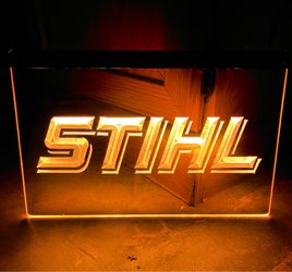 STIHL LED NEON ORANGE LIGHT SIGN 8x12