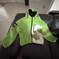 Supreme x The North Face S Logo Fleece Jacket Green