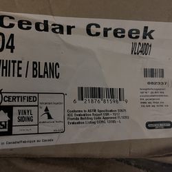 White Double 4” Vinyl Siding